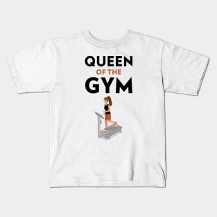 Queen In The Gym Kids T-Shirt